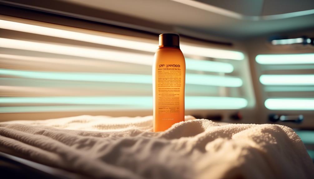 protecting skin in tanning beds